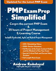 Front Cover of PMP Exam Prep Simplifiedby Andrew Ramdayal 
