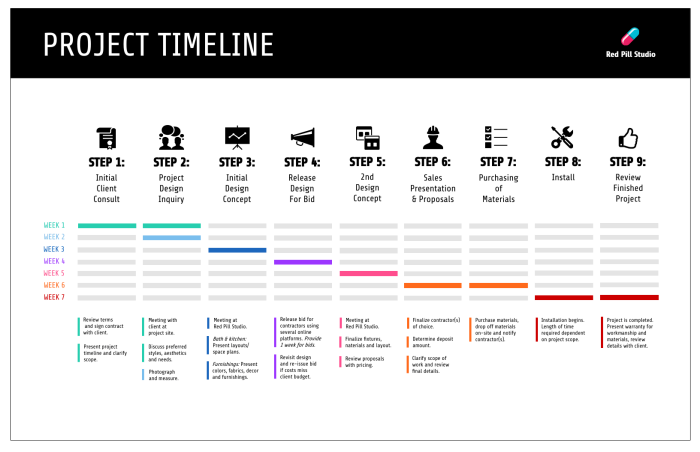 Timeline project plan template